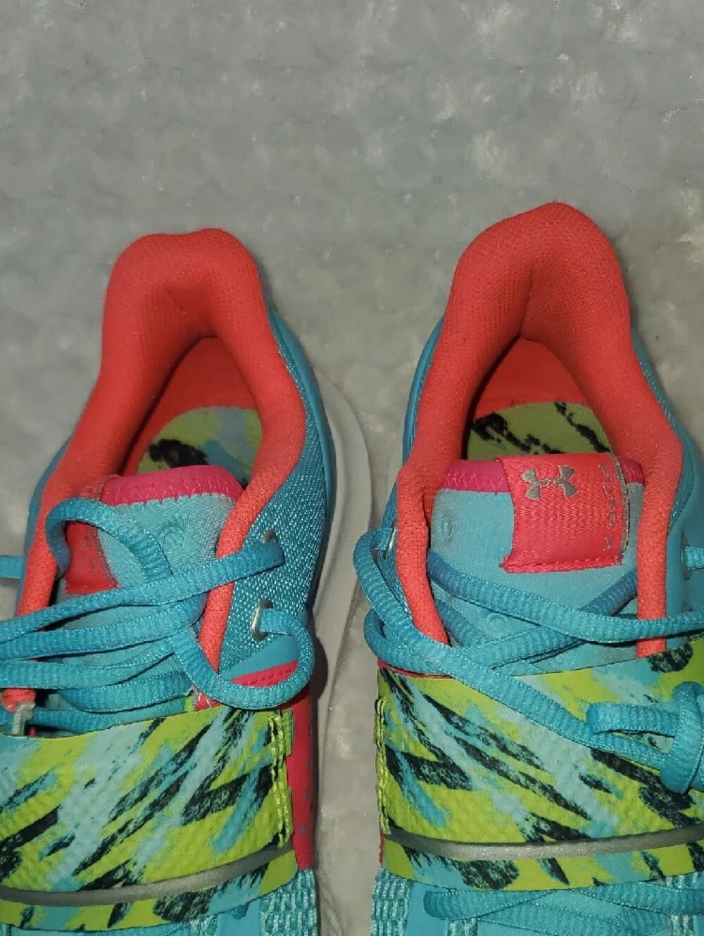 Under Armour Turquoise & Coral Women's Training Shoes
